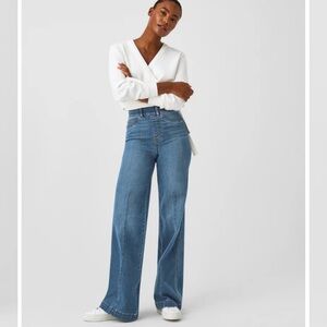 SPANX pull on wide leg jeans